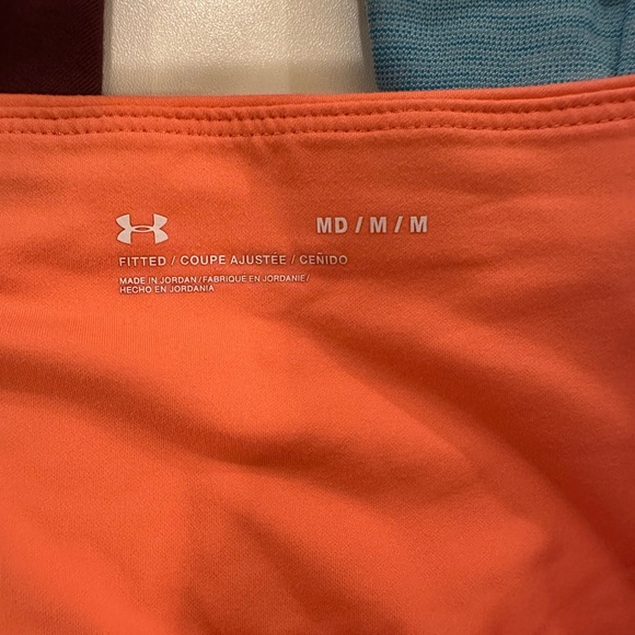 Under Armour Coral High Waist Crop Leggings Womens Medium Fall Fitness Activewea - Picture 5 of 5